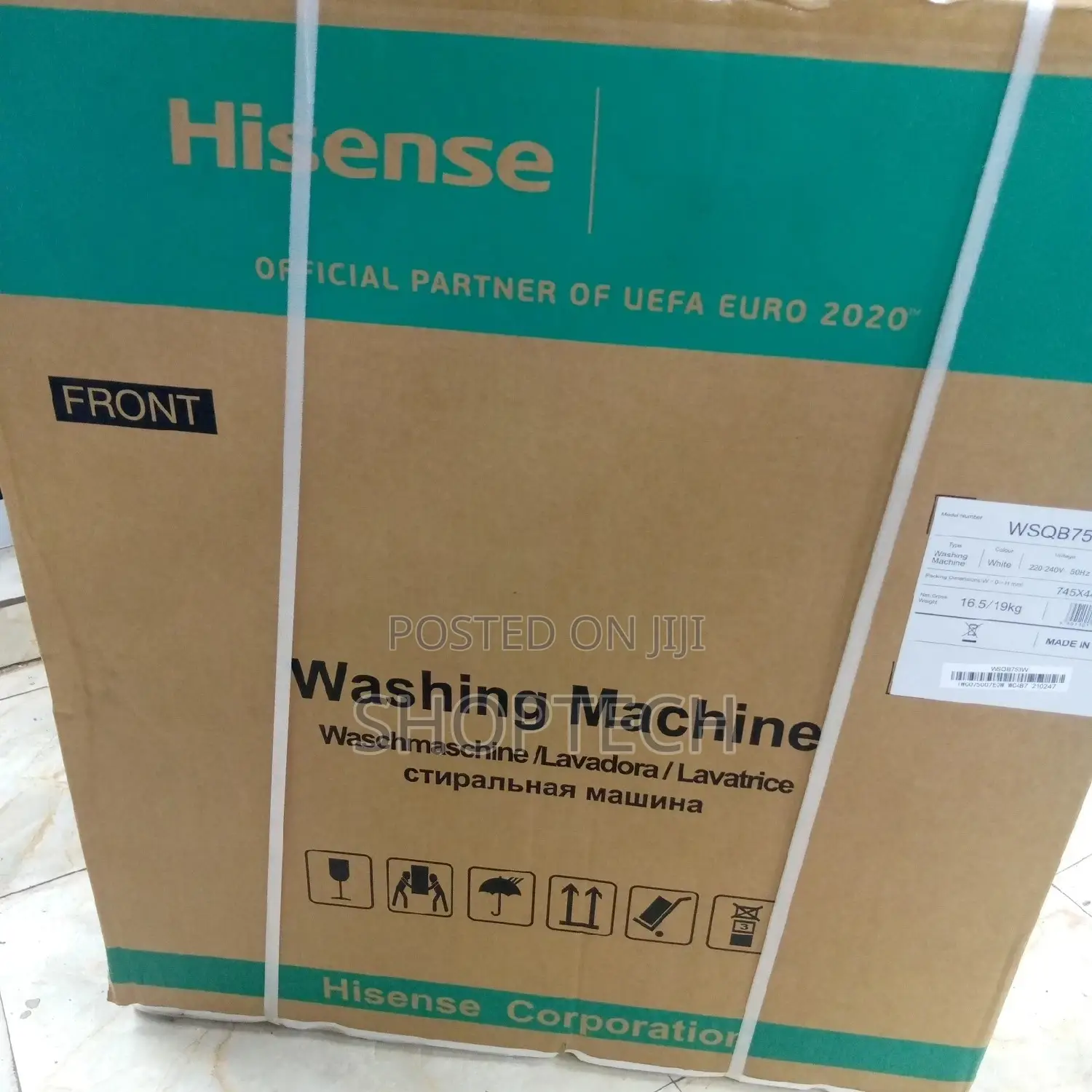 Hisense 7.5 Kg Top Load Washing Machine.