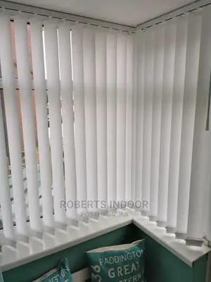 White Vertical Window Blinds
