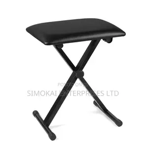 X-Style Padded Seat Chair Piano Stool Portable Black