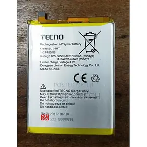 Tecno Camon X Battery Silver