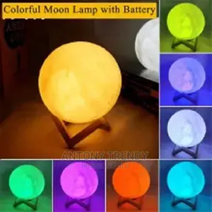 LED Night Light 3D Print Moon Lamp.