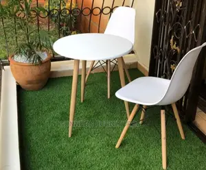 Eames Table and 2 Chairs.