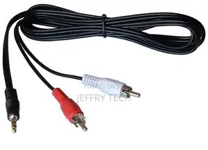 Audio Cable, 3.5mm Plug - 2 Rca Plugs