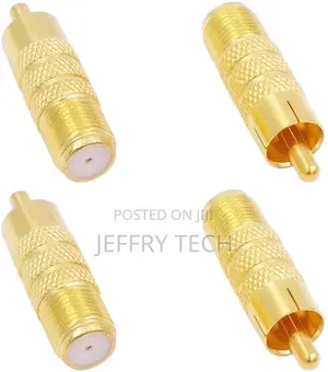F Type Female to RCA Male Plug Jack Coax Coaxial Connector A