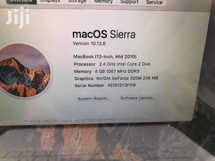 Laptop Apple MacBook 4GB Intel Core 2 Duo HDD 320GB