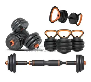 50kgs 6 in 1 Dumbbells With Kettlebell.