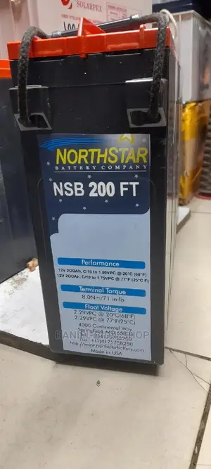 Black Northstar Slim Lithium 200ah Battery