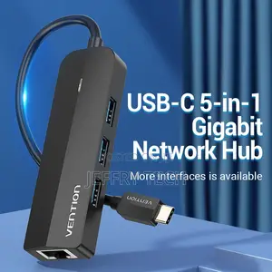 Vention 5-in-1 Usb-C Hub Mix Gigabit Ethernet Adapter
