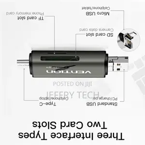 Vention Usb 3.0 + Type C + Micro Usb Multi Card Reader