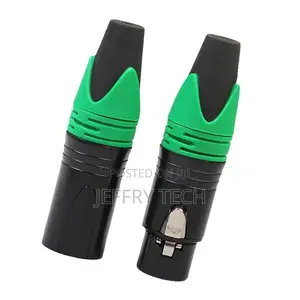 1 Pair 3 Pin XLR Microphone Plug Audio Cable Connector Male