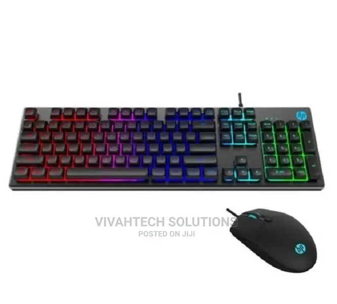 HP USB Gaming Keyboard and Mouse KM300F Colorful Backlight