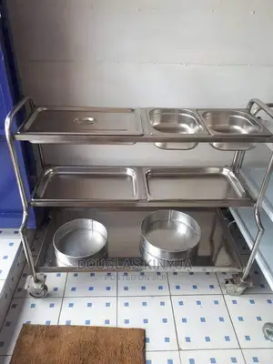 Stainless Steel Food Trolley.