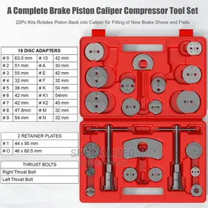Car Brake Disc Caliper Piston Winder Toolkit