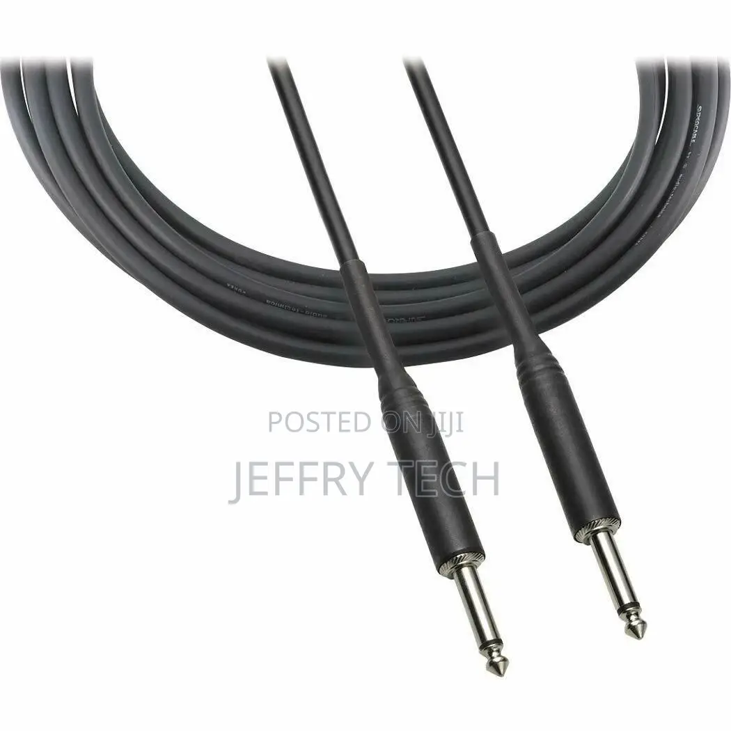 6.35MM Male Plug to 6.35MM Male Plug 8M Shielded MICROPHONE