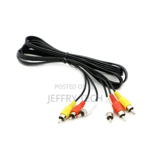 3 RCA Cable Audio Video Composite Male to Male DVD1.5m