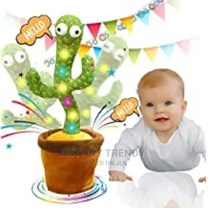 Cute Plush Dancing Cactus Speaker.