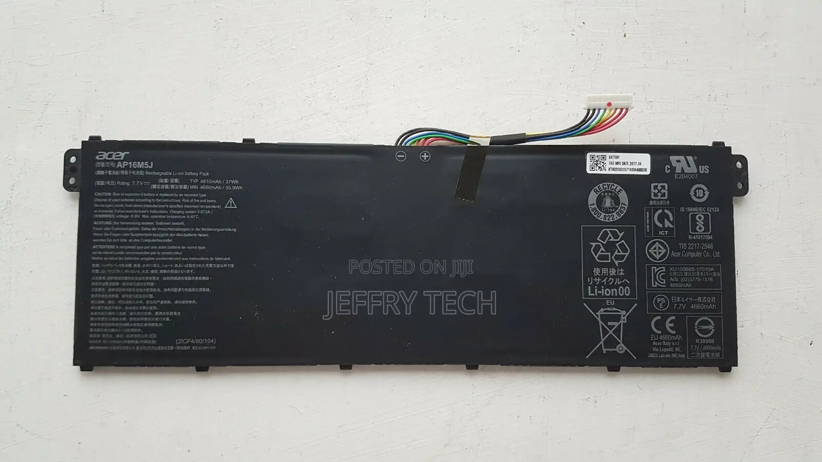 ORIGINAL Acer Aspire 1 A114 A114-31 3 A315-21 Battery Pack A