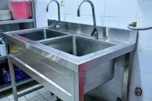 Stainless Heavy Duty Deep Double Bowl Washing Sink