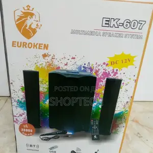 2.1ch Euroken Multimedia Sub-Woofer Speaker System.