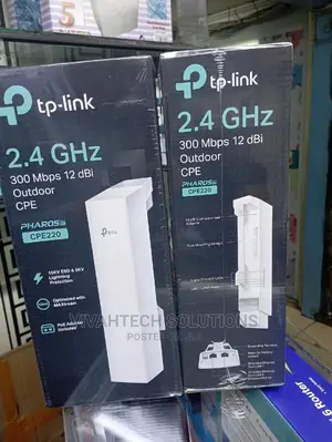 Tp-Link Cpe220 2.4ghz 300mbps 12dbi Outdoor Cpe (Cpe220)