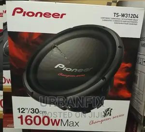 Pioneer 1600 Watts Ts-W312d4 Double Coil Bass Subwoofer