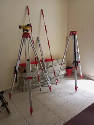 Dumpy Level Machine (Head,Tripod and Staff)