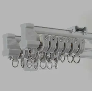 6m White Bendable Curtain Rail