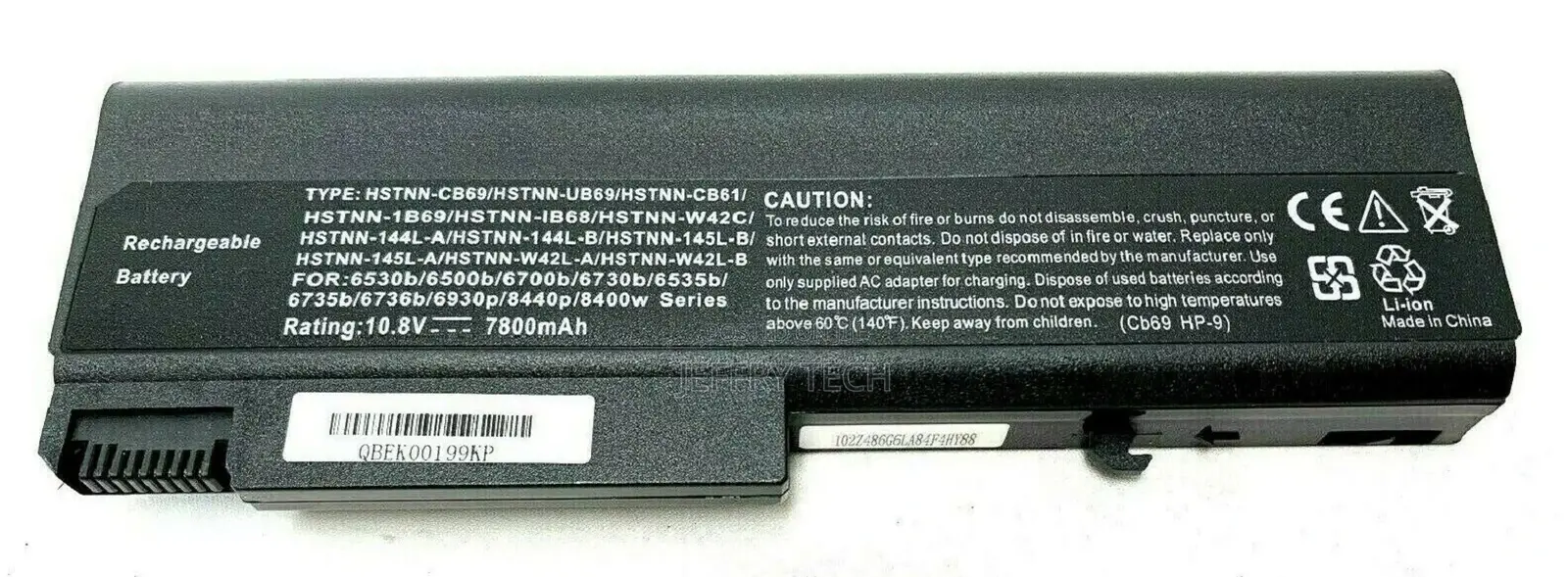 Laptop Replacement Battery for Hp Series Laptop 10.8V / 7800