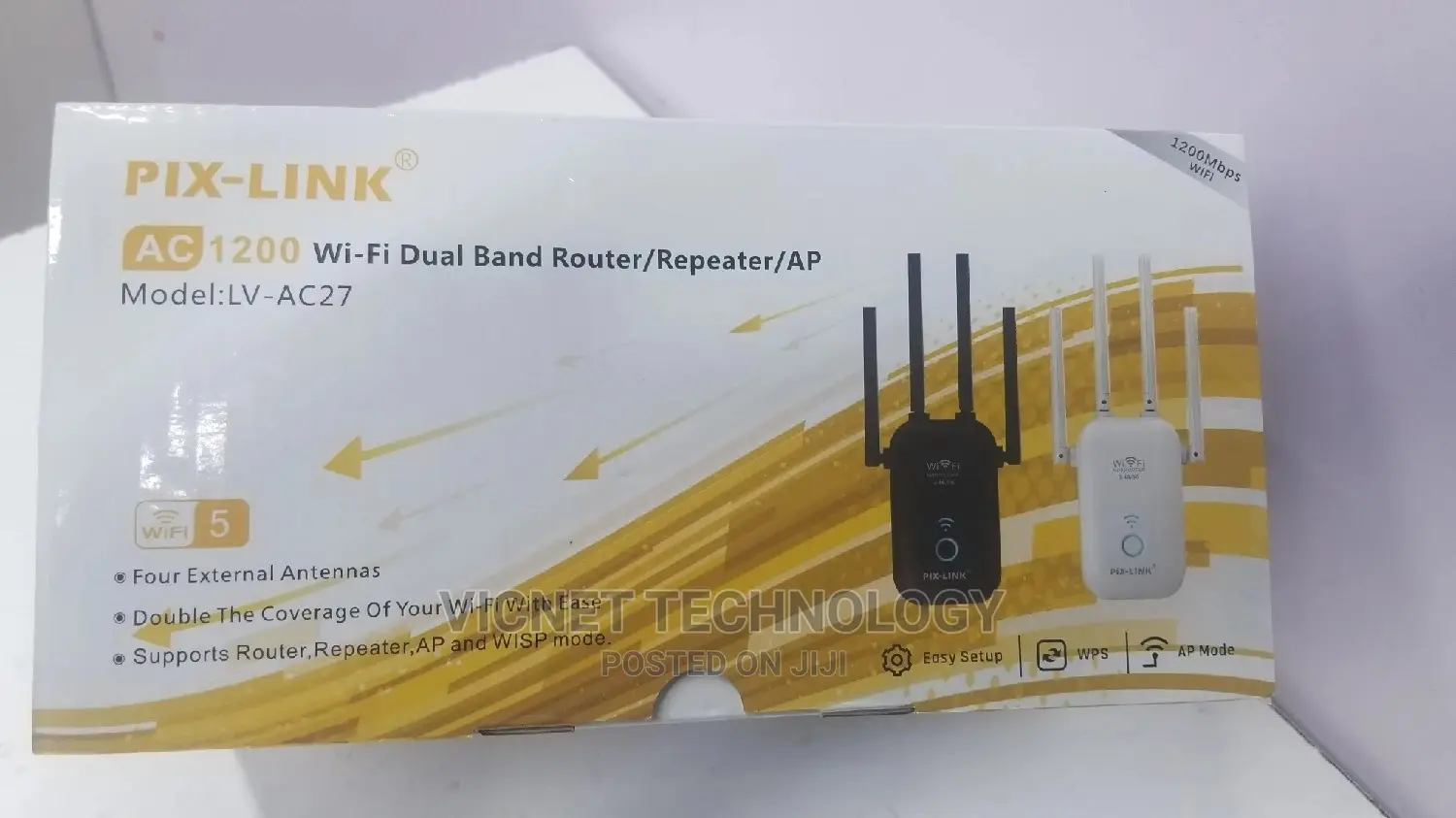 Pix-Link AC 1200 Dual Band Router Wireless Wifi Repeater