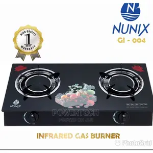 Nunix Infrared Gas Cooker 2 Burner