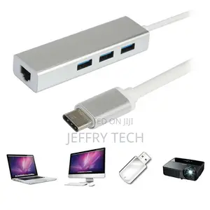 Q82 USB Type-C 3 Port Hub Lan Adapter RJ45 Network Suitable