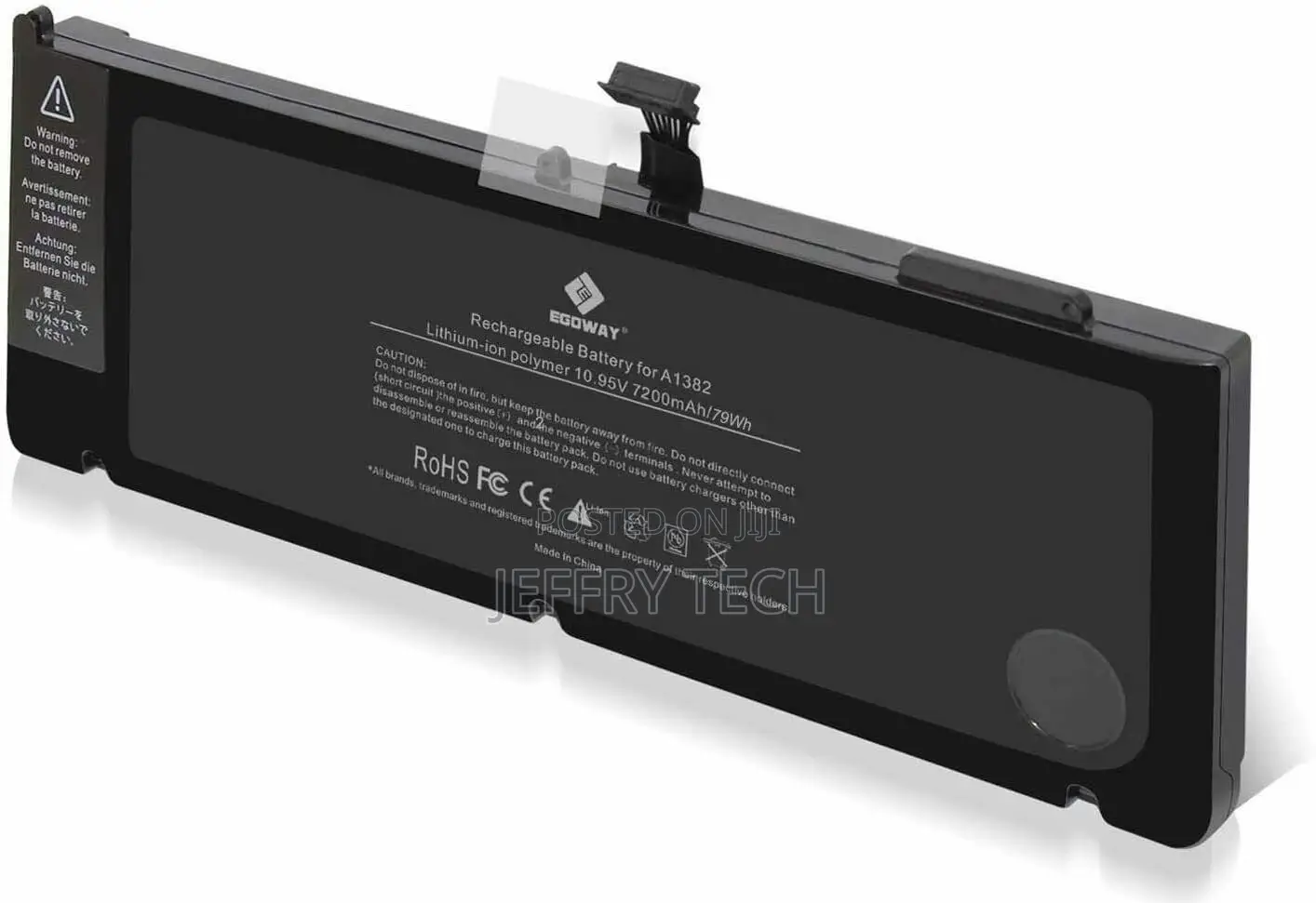 A1382 A1286 Replacement Battery for Apple Macbook Pro 15 In