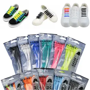 12pcs Silicone Shoe Laces, Elastic Shoelaces