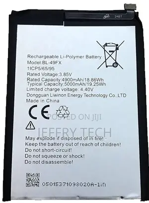 BL49FX BL-49FX Battery Compatible With Infinix Hot 8 X650C X