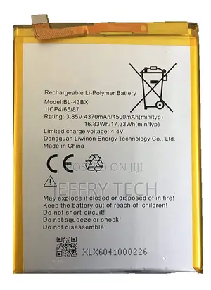 BL43BX BL-43BX Battery Compatible With Infinix Note 5 X604