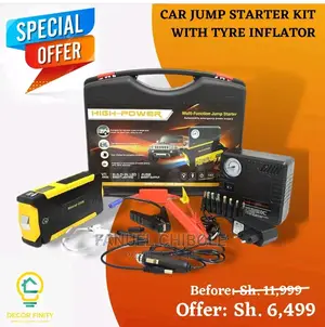 New Car Jumpstarter Kit With Tyre Inflator.