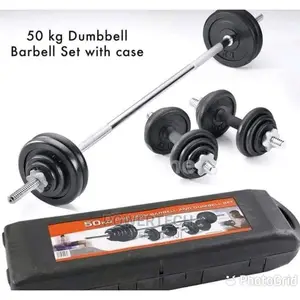 50 Kg Barbell and Dumbbell Set