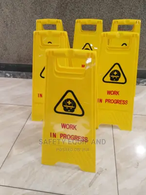Yellow/Work in Progress Safety Signage