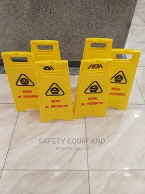 Plastic-A-Frame Working in Progress Signage