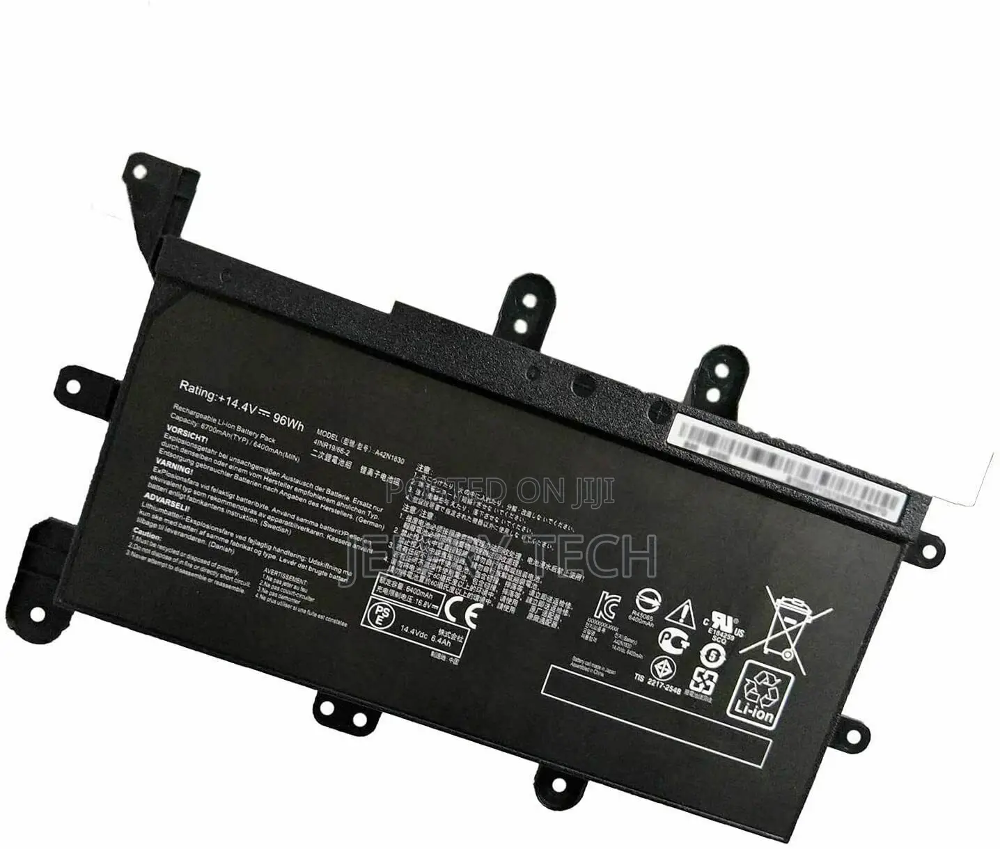 Battery for Asus Rog G703gx-Ev117t G703gx-Xs71 0B