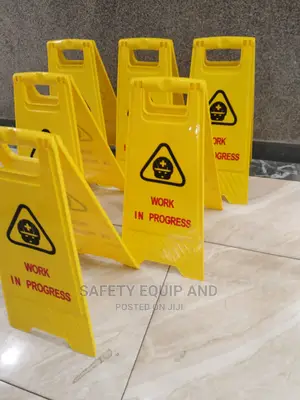 Plastic Working in Progress Signage