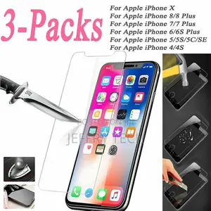 Screen Protector Tempered Glass for iPhone 7 8 X Xs Max XR 1