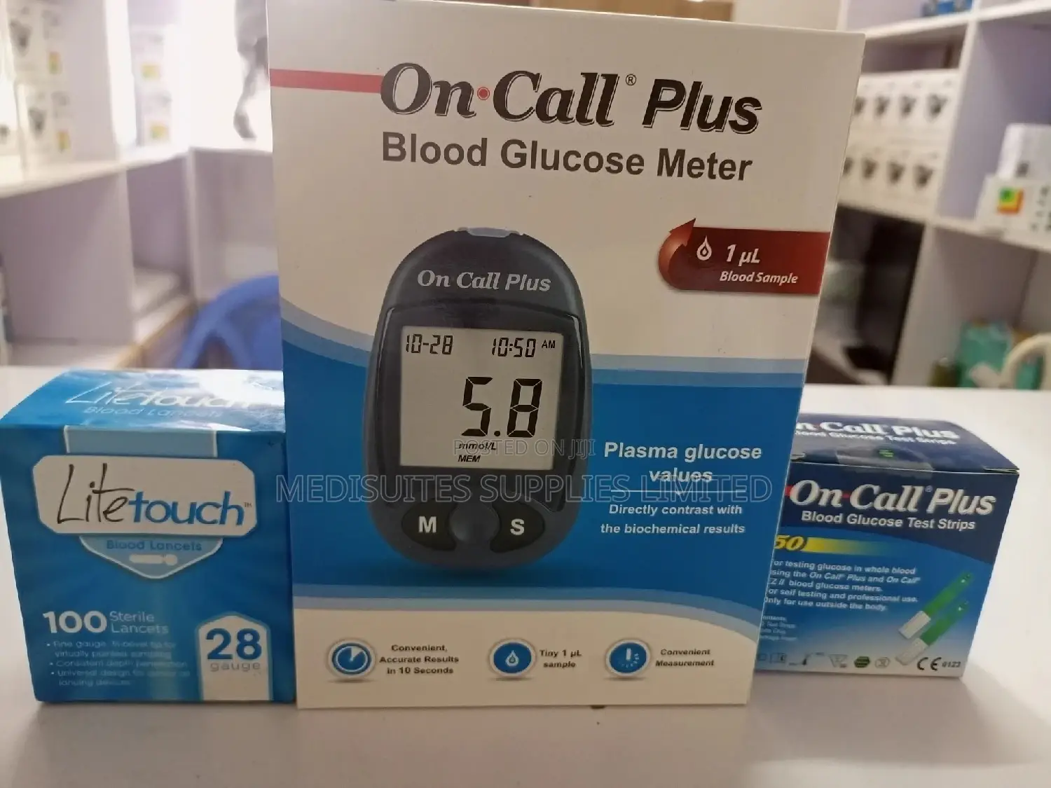 Oncall Glucometer Plus Strips