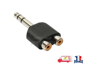 Rca Audio Adapter 2 Female to 6.35 Male Stereo Jack