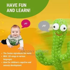 Adjustable Volume Control Dancing Cactustoy Talking Cactus .