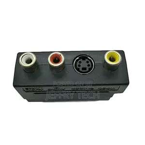 1080P HDMI Scart Plug to 3 RCA AV Audio Phono Adapter S-Vide