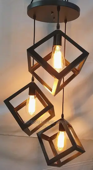Cube Shape Pendant Light Set