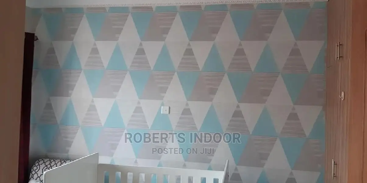 Triangle Blue Selfadhesive Wallpapers