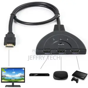 3 Port 1080P HDMI AUTO Switch Splitter Switcher HUB for PS4