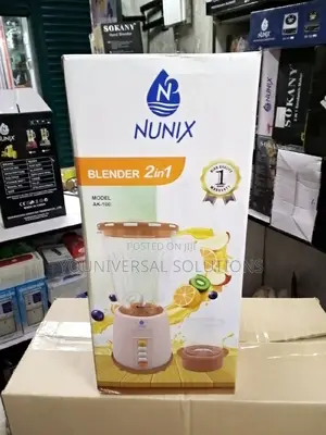 Nunix 2 in 1 Blender With Grinding Machine 1.5L Capacity